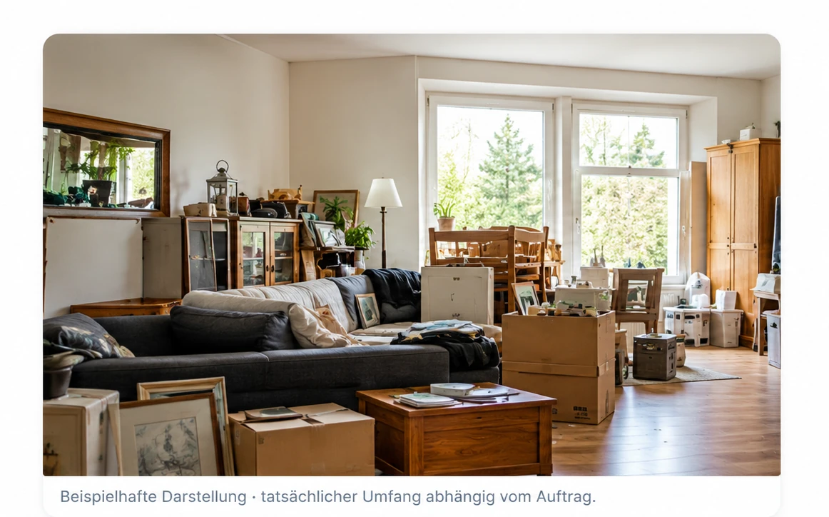 Hausentrümpelung – passende Darstellung